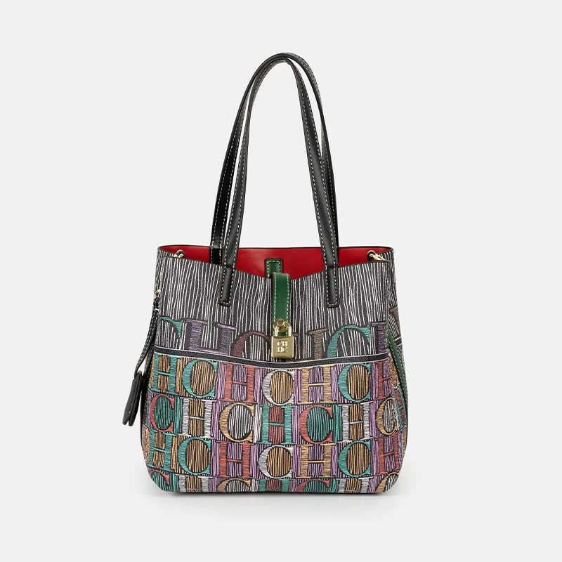 Edc Carry Bag - CH Art Color Printed Handbag Solid