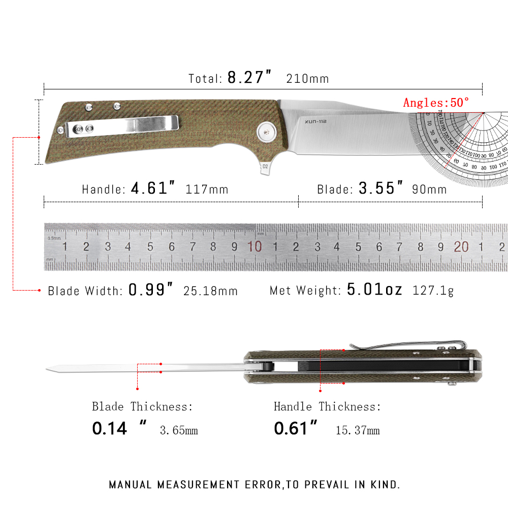 Shooziz XUN112 EDC Folding Kni - Everyday Carry (Edc) Knife ulasan dan harga