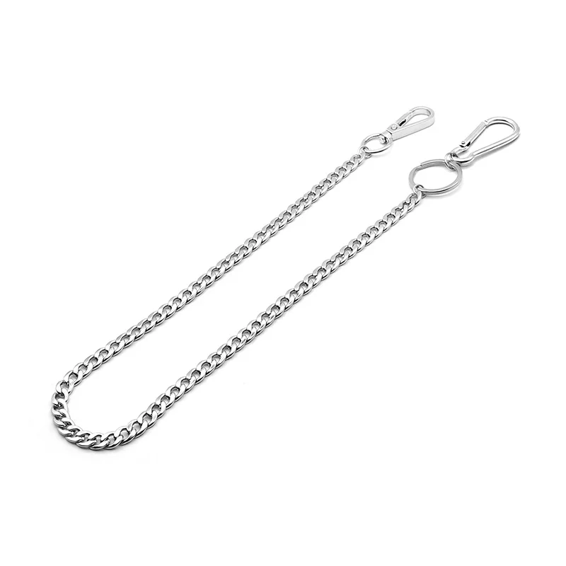 45cm Stainless Steel Punk Hip- - Wallet Slim Titanium ulasan dan harga