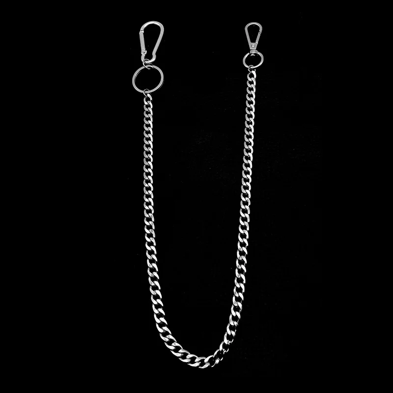 45cm Stainless Steel Punk Hip- - Wallet Slim Titanium ulasan dan harga