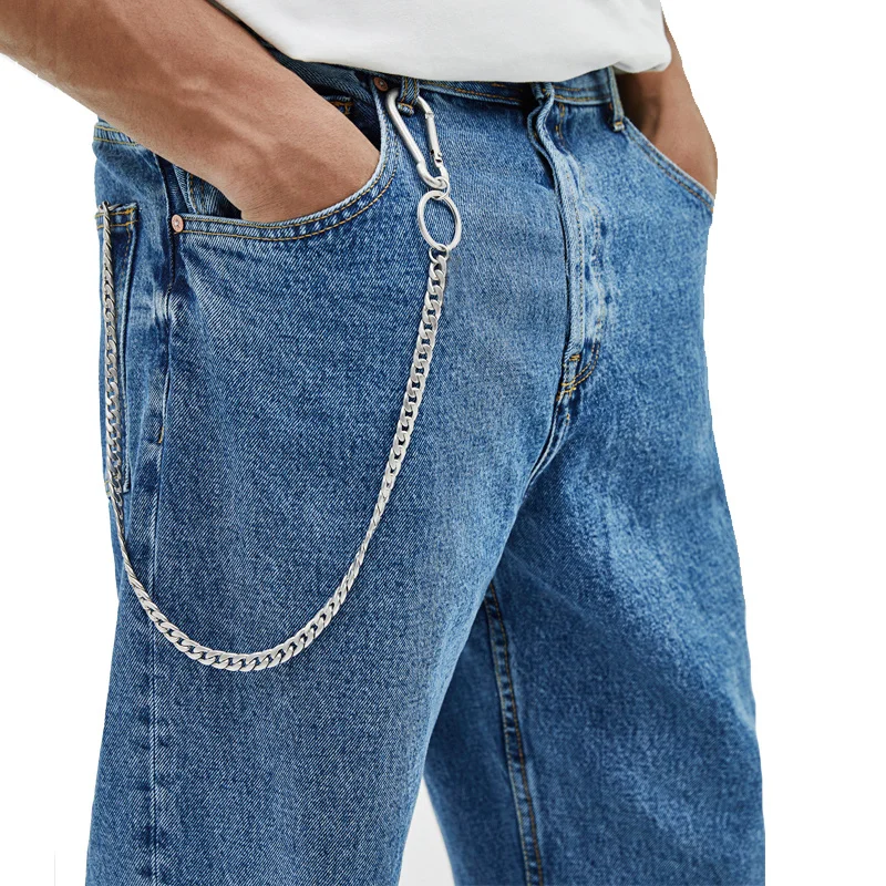 45cm Stainless Steel Punk Hip- - Wallet Slim Titanium ulasan dan harga