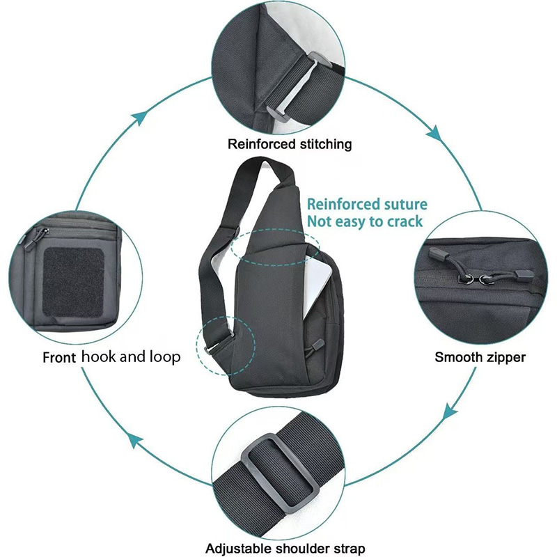 Tactical Pistol Gun Bag Concea - Edc Concealed Carry Sling Bag ulasan dan harga