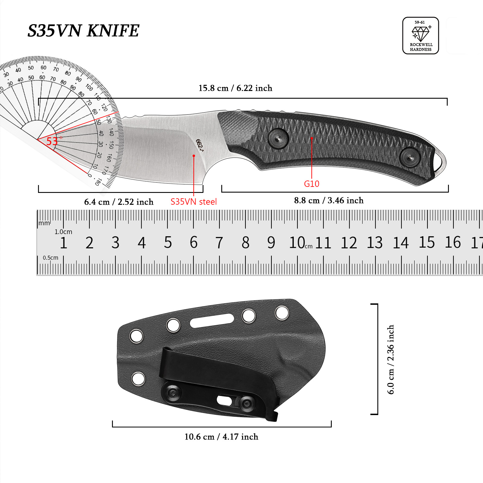 EDC Outdoor Multitool Portable - Edc Carry Fixed Blade ulasan dan harga