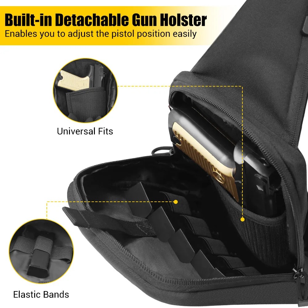 Concealed Carry Chest Gun Bag  - Edc Concealed Carry Sling Bag ulasan dan harga