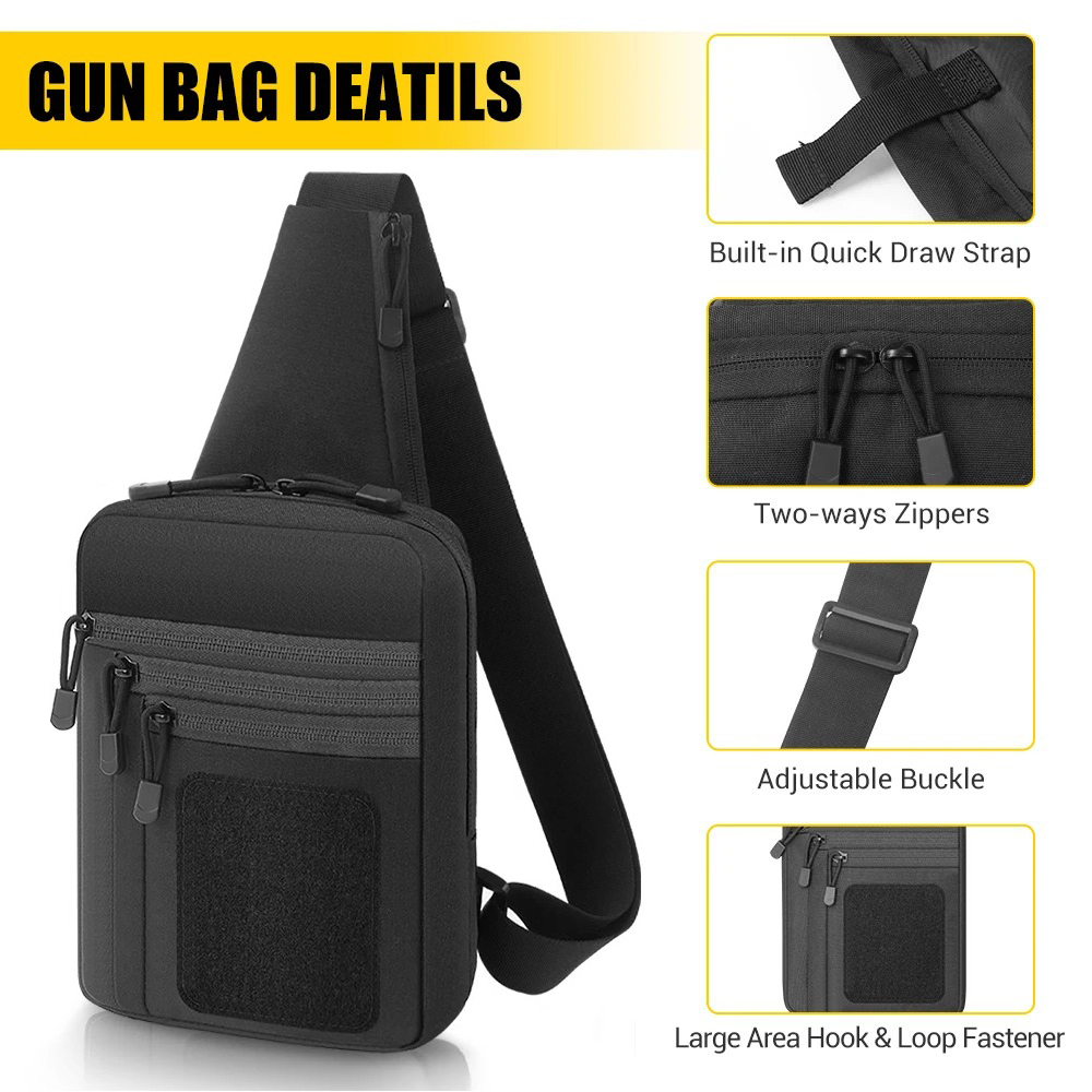 Concealed Carry Chest Gun Bag  - Edc Concealed Carry Sling Bag ulasan dan harga