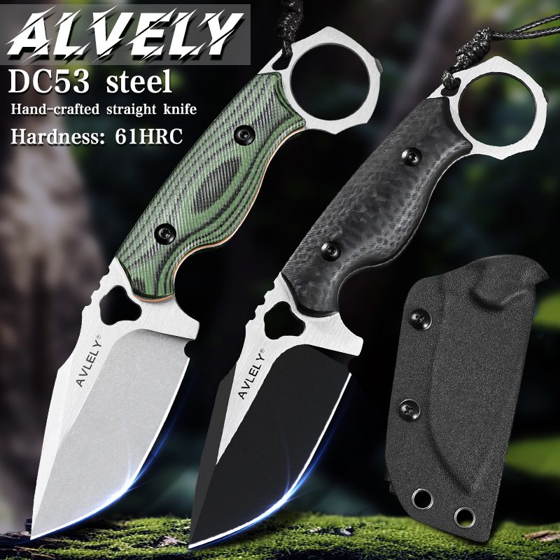 High-quality DC53 steel fixed- - Edc Fixed Blade Deep Carry ulasan dan harga