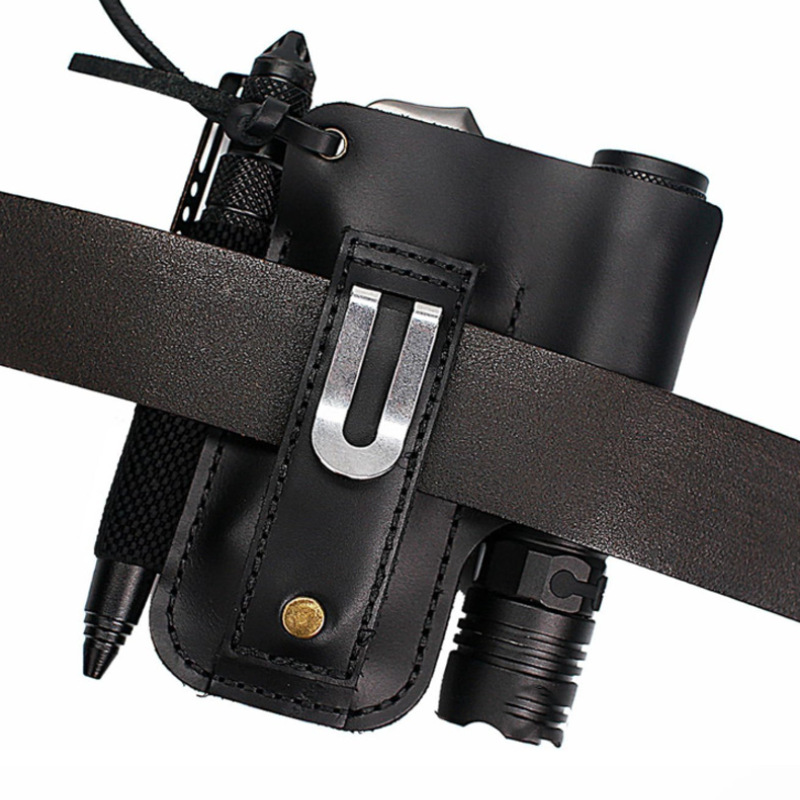 EDC Leather Flashlight Tool Ho - Edc Carry Holster ulasan dan harga