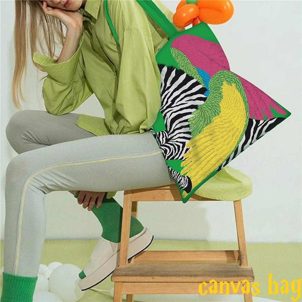 Fashion Multi-color Canvas Bag - Edc Carry Bag ulasan dan harga