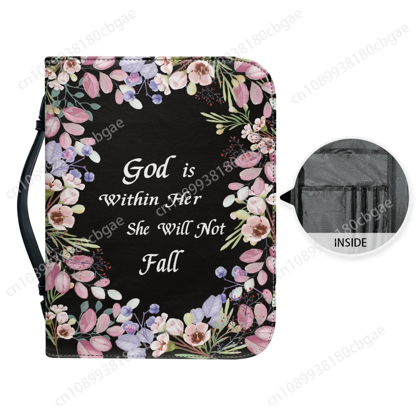 Flowers Verse Pattern Leather  - Edc Carry Bag ulasan dan harga