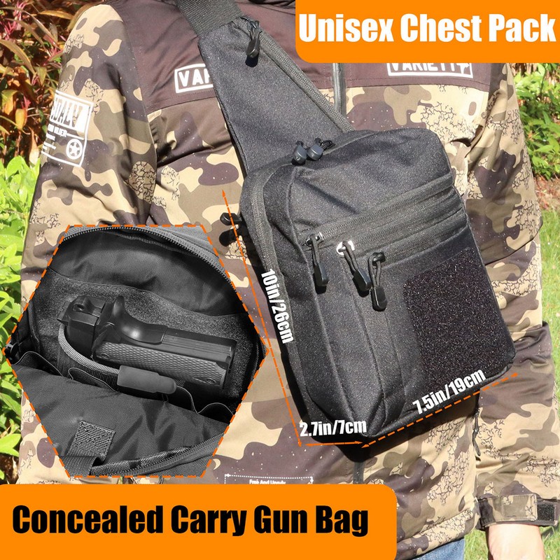 New Tactical Chest Bag Pistol  - Edc Carry Gun ulasan dan harga