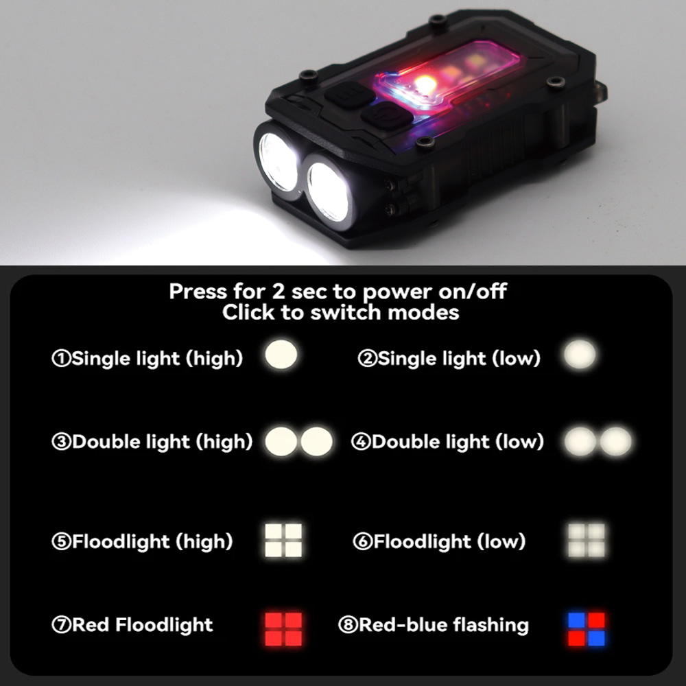 Tactical Flashlight EDC Portab - Edc Carry Belt ulasan dan harga