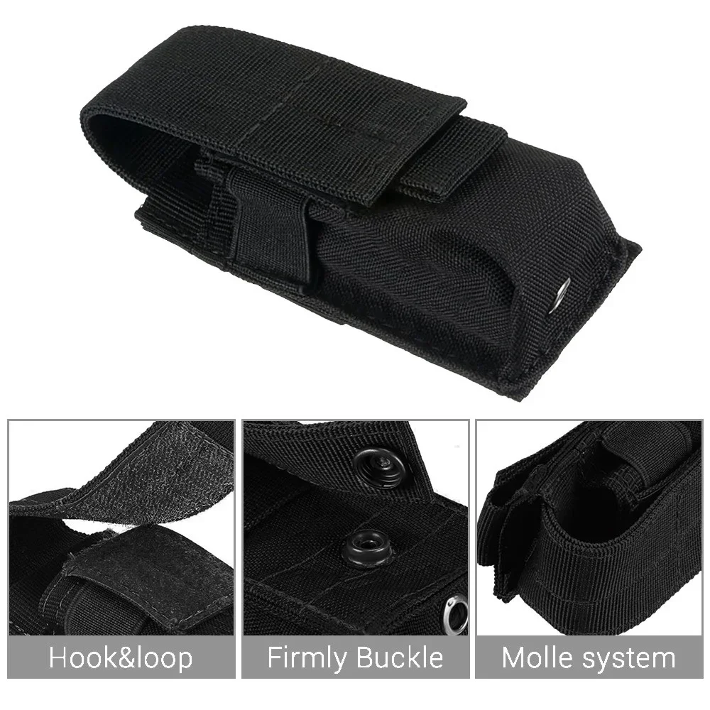 Tactical Molle Flashlight Pouc - Edc Carry Holster ulasan dan harga