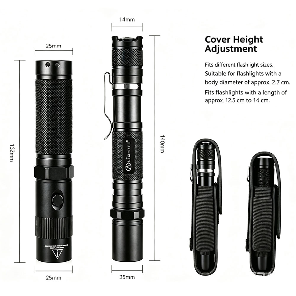 T309 Tactical Flashlight Pouch - Edc Carry Holster ulasan dan harga