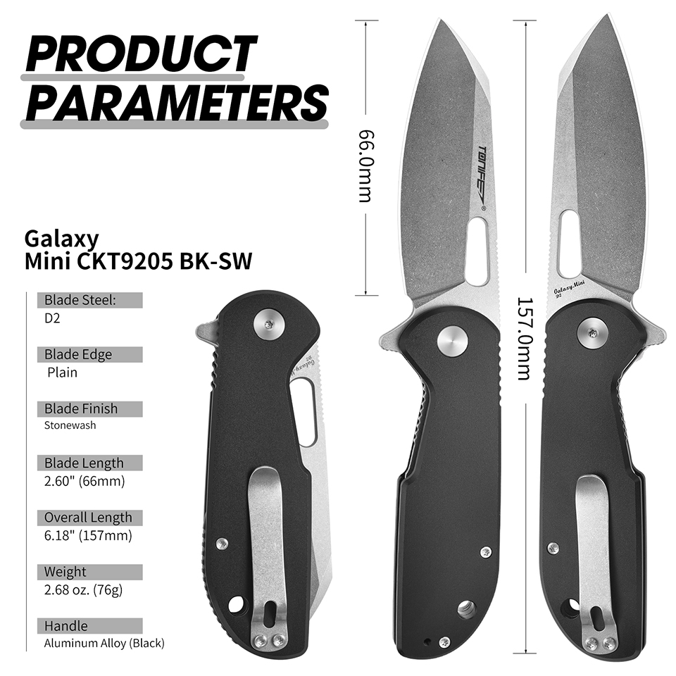 TONIFE Galaxy Mini CKT9205 Fol - Everyday Carry (Edc) Knife ulasan dan harga