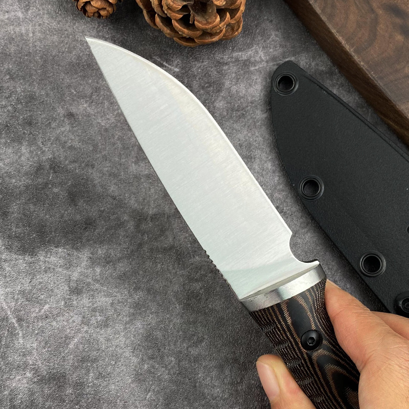 Straight Knife D2 Blade G10 Ha - Edc Fixed Blade Deep Carry ulasan dan harga