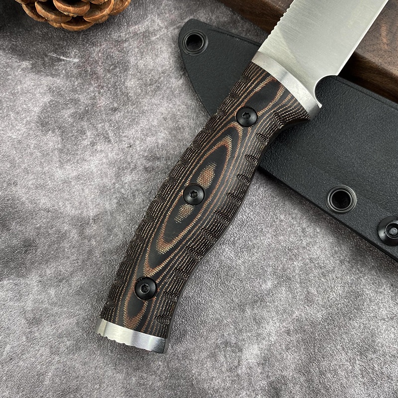 Straight Knife D2 Blade G10 Ha - Edc Fixed Blade Deep Carry ulasan dan harga
