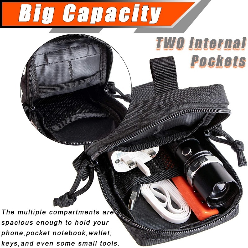 Tactical MOLLE EDC Utility Wai - Edc Carry Holster ulasan dan harga