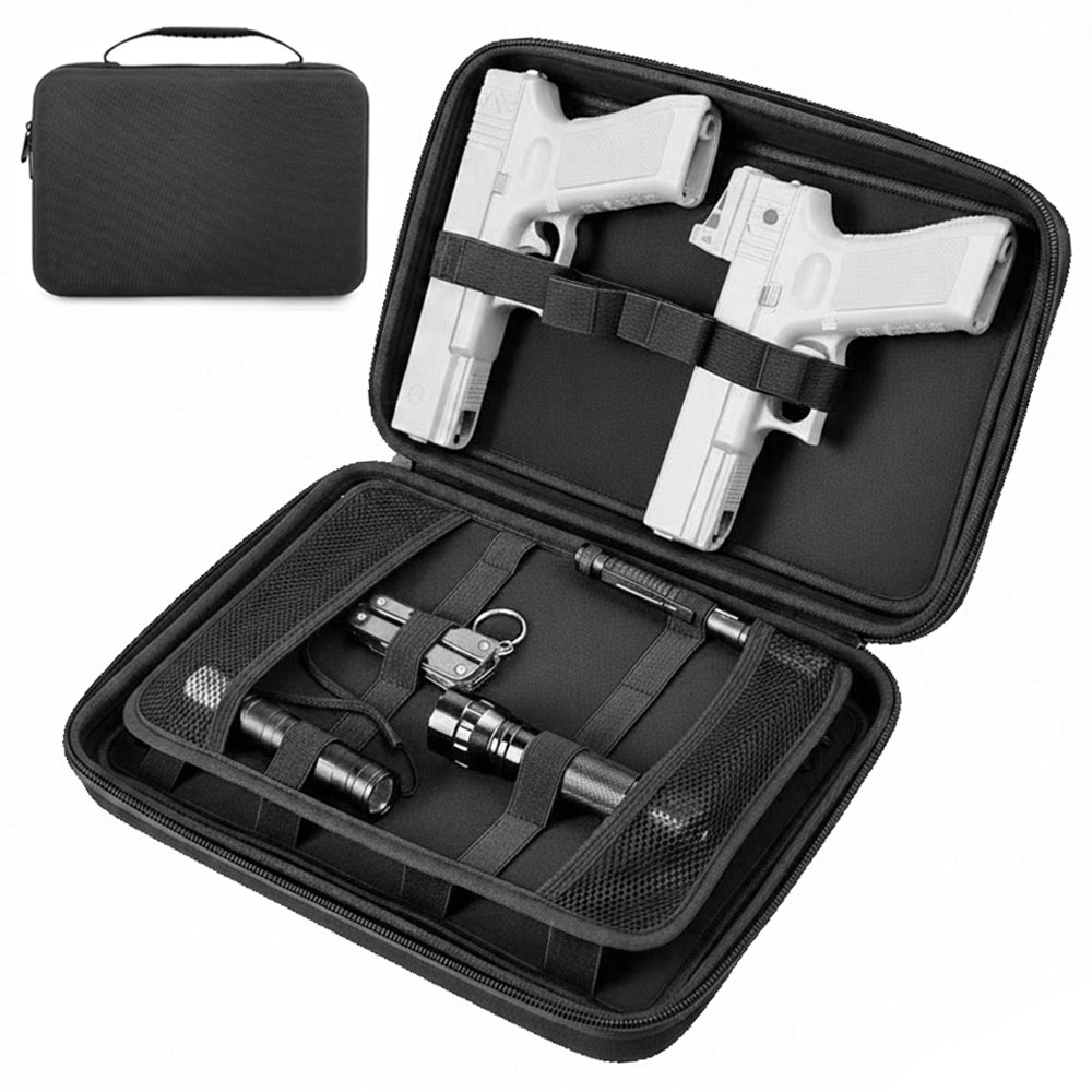Tactical Pistol Gun Case Dual  - Edc Carry Gun ulasan dan harga
