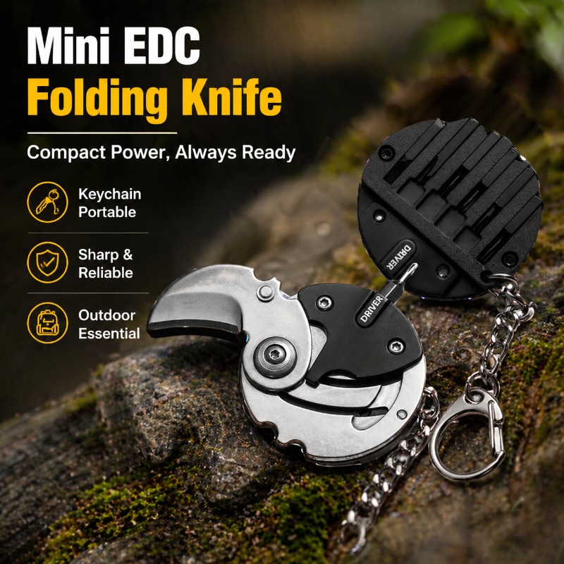 Coin Pocket Outdoor Folding Kn - Edc Carry Coins ulasan dan harga