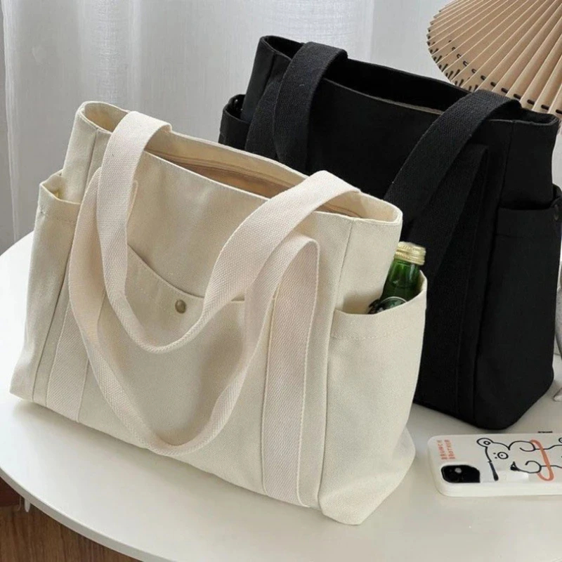 Large Capacity Canvas Tote Bag - Edc Carry Bag ulasan dan harga