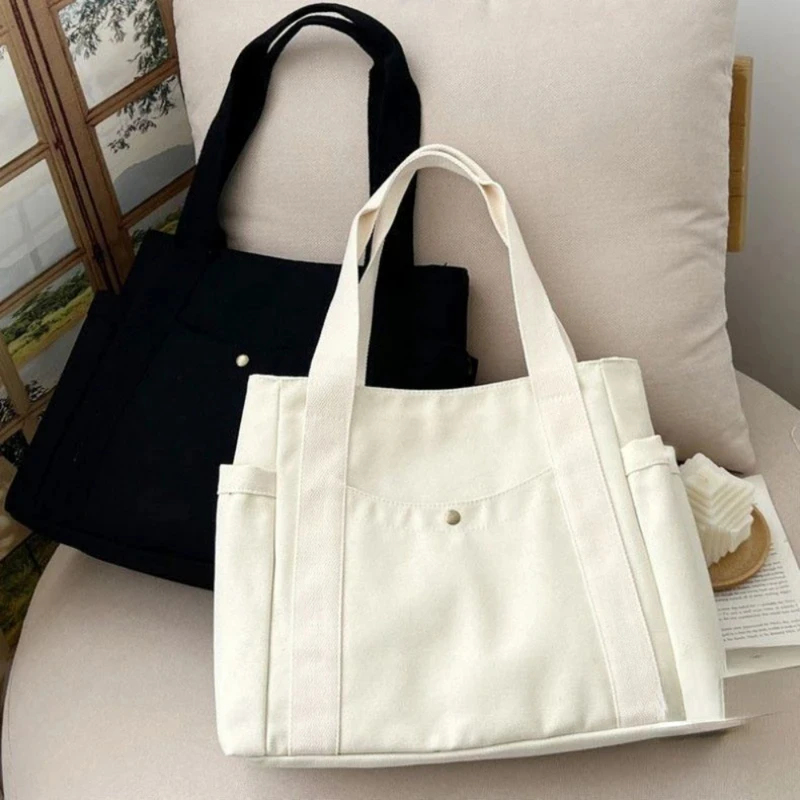 Large Capacity Canvas Tote Bag - Edc Carry Bag ulasan dan harga