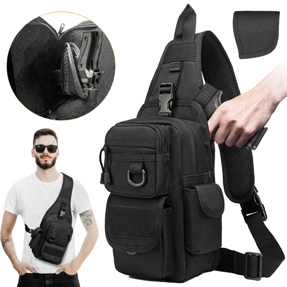 Tactical Pistol Bag Concealed  - Edc Concealed Carry Sling Bag ulasan dan harga