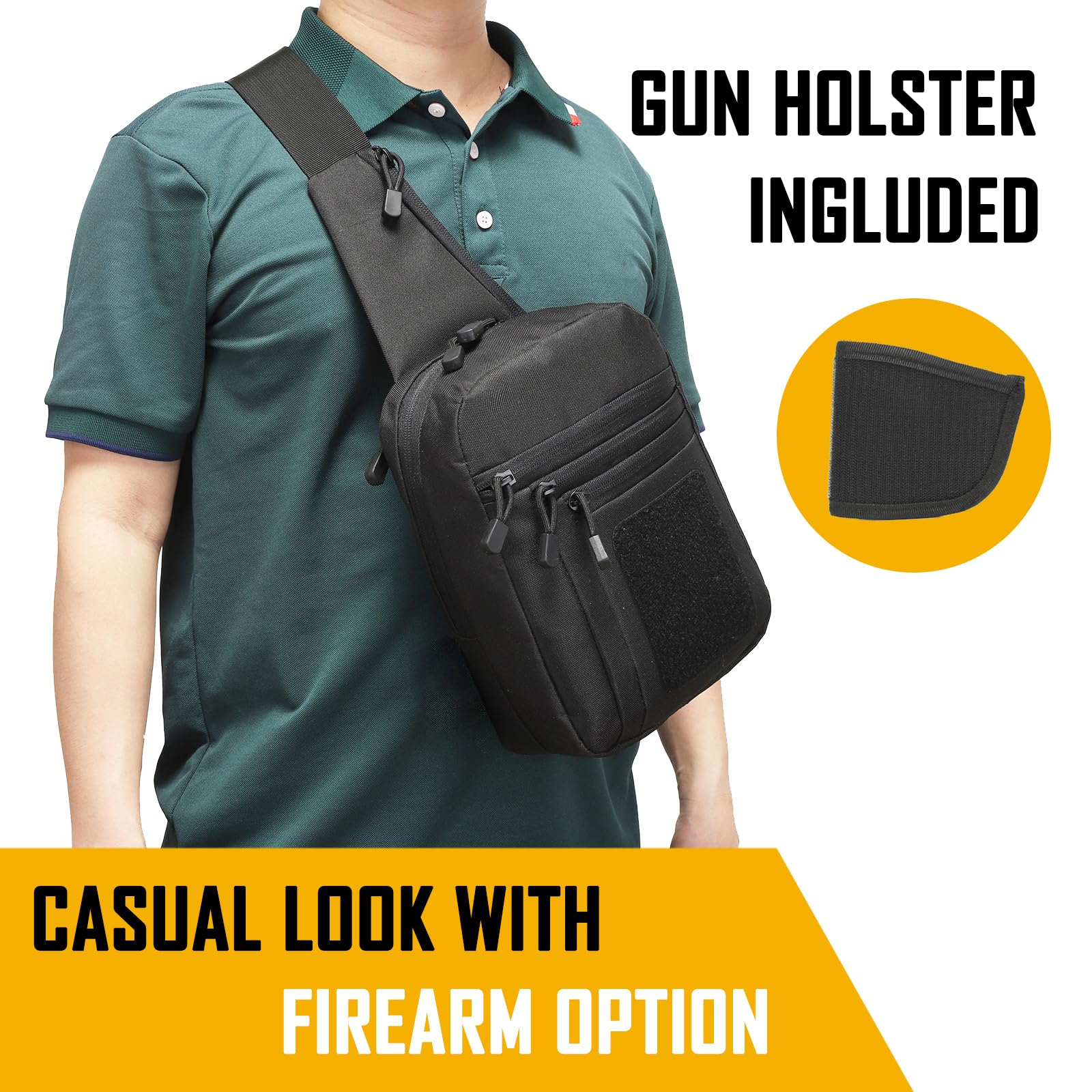 Concealed Carry Crossbody Bag  - Edc Carry Pack ulasan dan harga